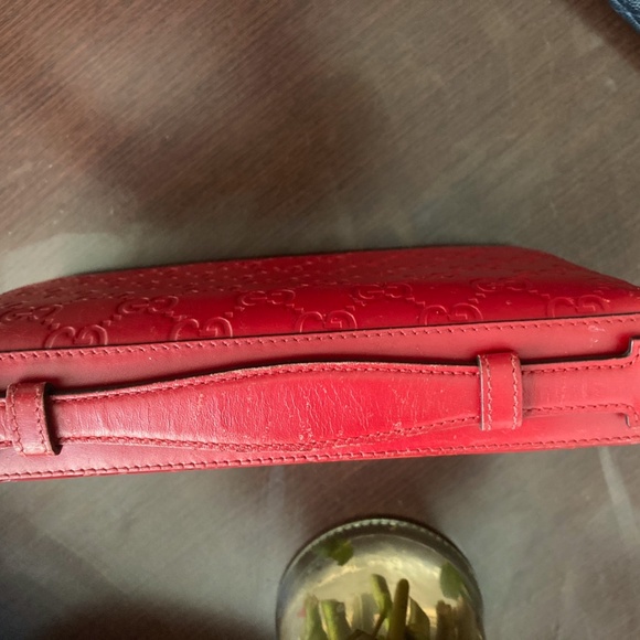 COPY - GUCCI Hibiscus Red Mini Cell Phone Wallet - Matching shoes in my posh st… - Picture 2 of 16